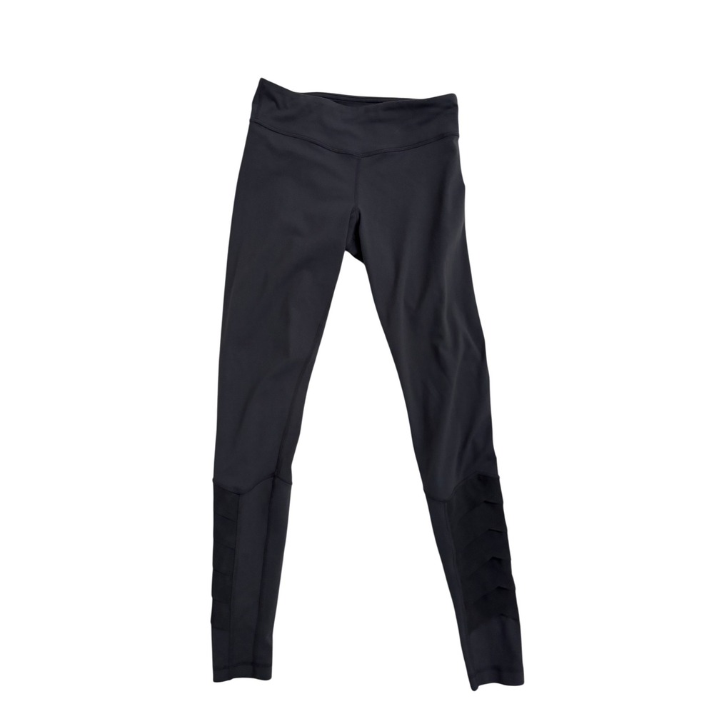 Lululemon High Times Pant Mesh Leggings Gray High Rise Lattice Size XS 2